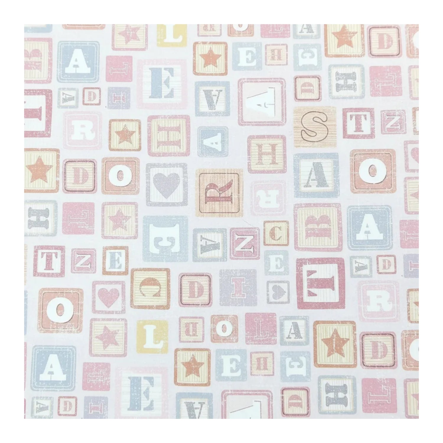 Double-Sided Cardstock Nursery / 1 Hoja de Cartulina Doble Cara Bebés Papel, Hojas Sueltas American Crafts