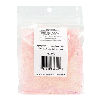 Spin It Extra Fine Glitter Light Pink / Diamantina Rosa Claro Extra Fina Adornos / Embellishments We R Memory Keepers
