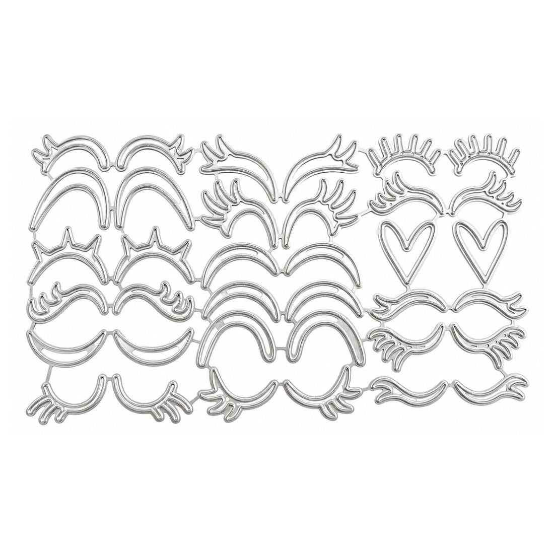 Suaje de Ojos y Pestañas Dados de Corte / Suajes / Troqueles Hobbees