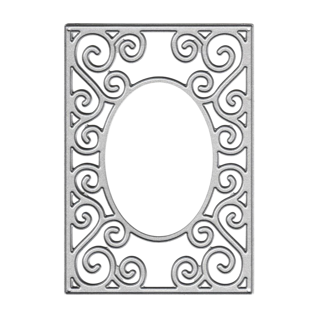 Suaje de Corte de Marco Decorativo / Decorative Rectangle with Oval Frame die Dados de Corte / Suajes / Troqueles Joy Crafts
