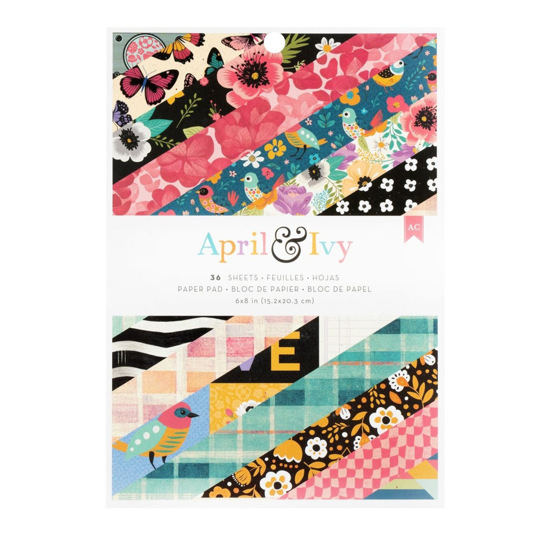 April &amp; Ivy Paper Pad 6" / Block de Papel Hiedra de Abril Papel American Crafts