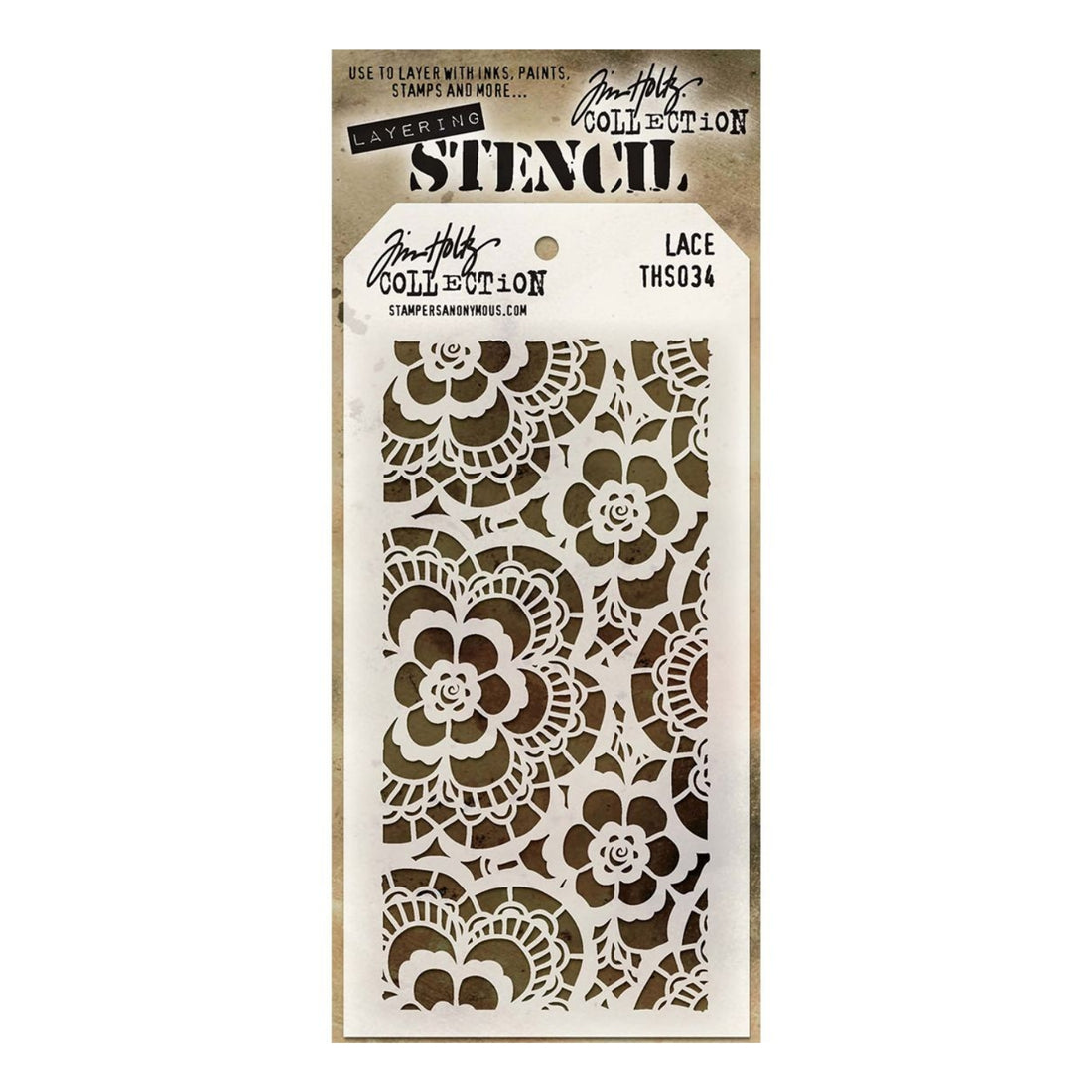 Tim Holtz Layered Stencil Lace / Estencil de Encaje Esténciles / Plantillas Tim Holtz