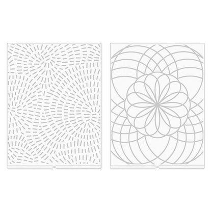 Shimelle Embossing Folders / Folders de Grabado Figuras Geométricas Folders de Grabado We R Memory Keepers