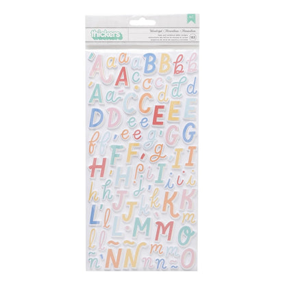 Especial Thickers Stickers / Estampas Gruesas de Alfabeto Stickers American Crafts