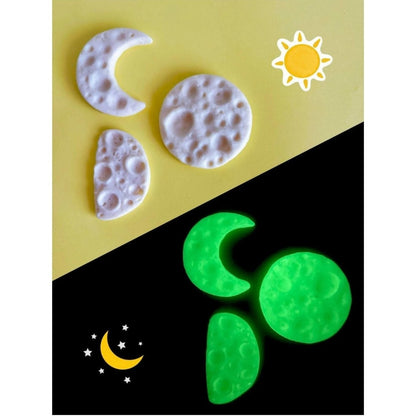 Kids Air Dry Modeling Clay / Arcilla Para Modelar Brilla En La Oscuridad Modelado Smarta Bold