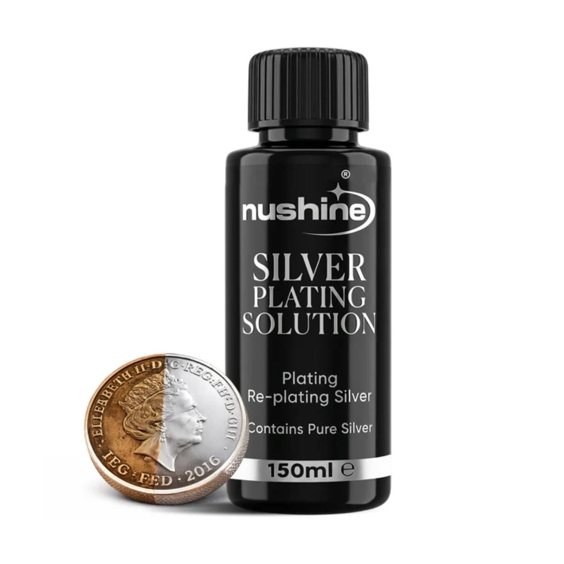 Silver Plating Solution / Liquido Plateador Medios Mixtos y Pastas Texturizadoras Nushine
