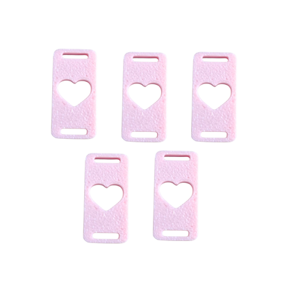 5 Charms Corazón para Encuadernación Rosa Encuadernacion Hobbees