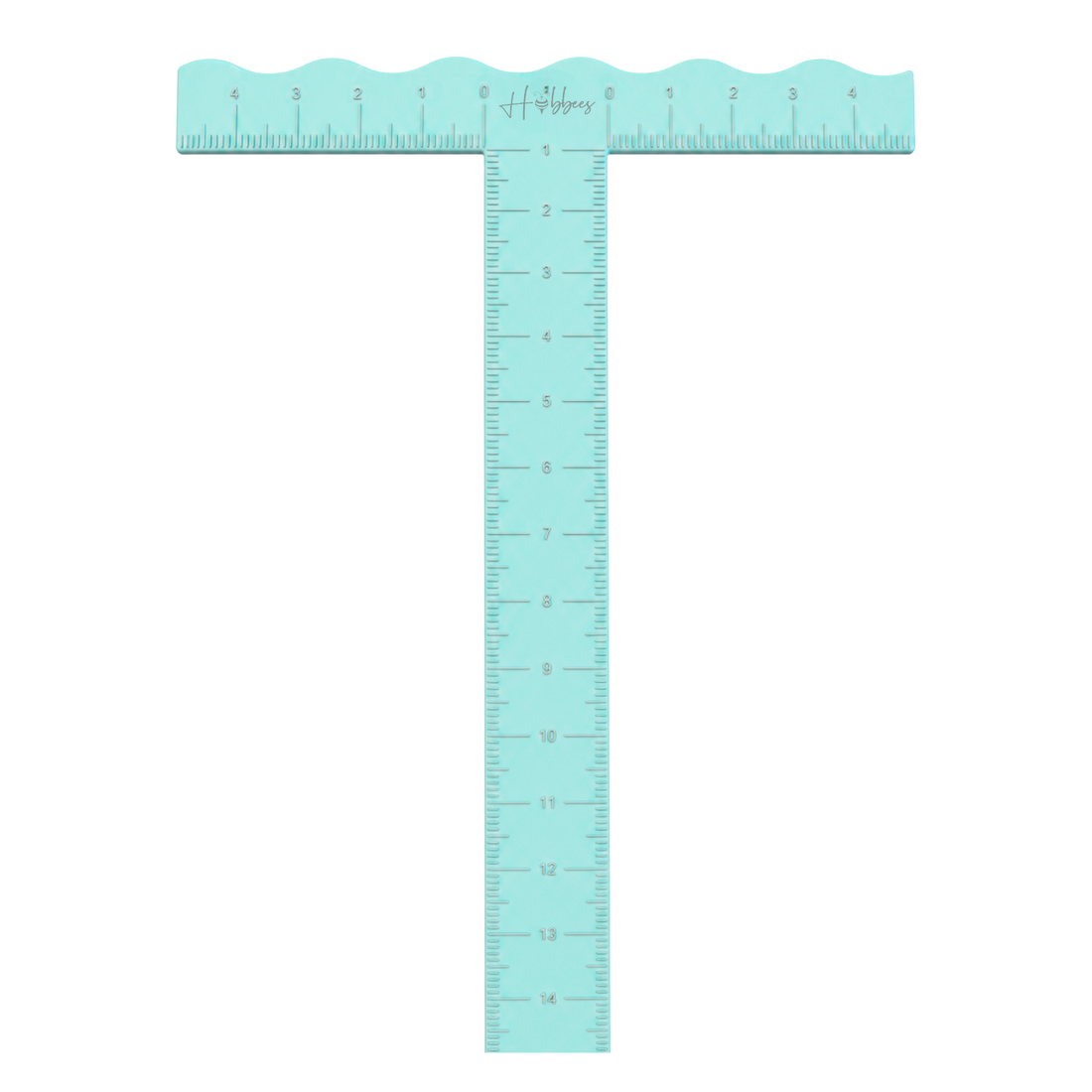 Regla "T" 15cm Aqua Encuadernacion Hobbees
