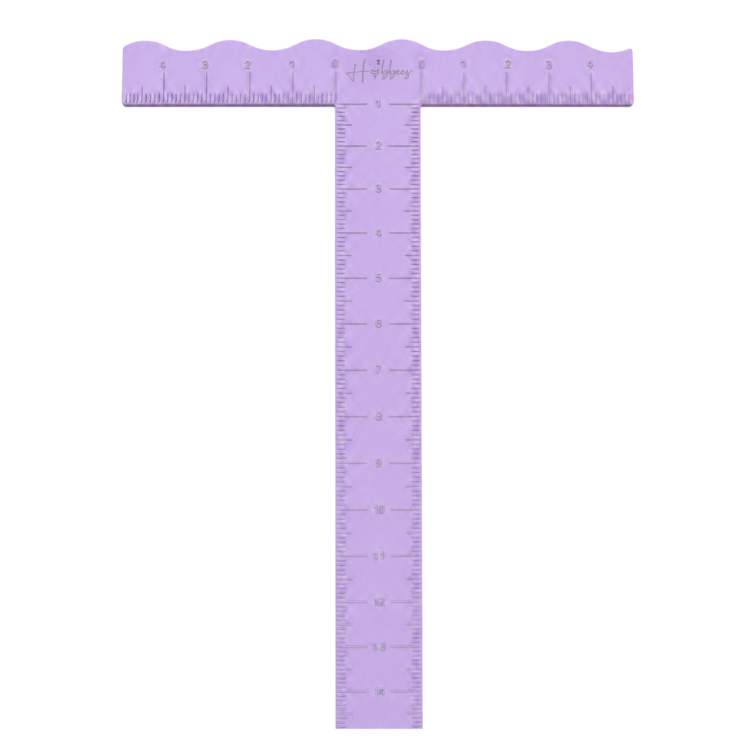 Regla "T" 15cm Lila Encuadernacion Hobbees