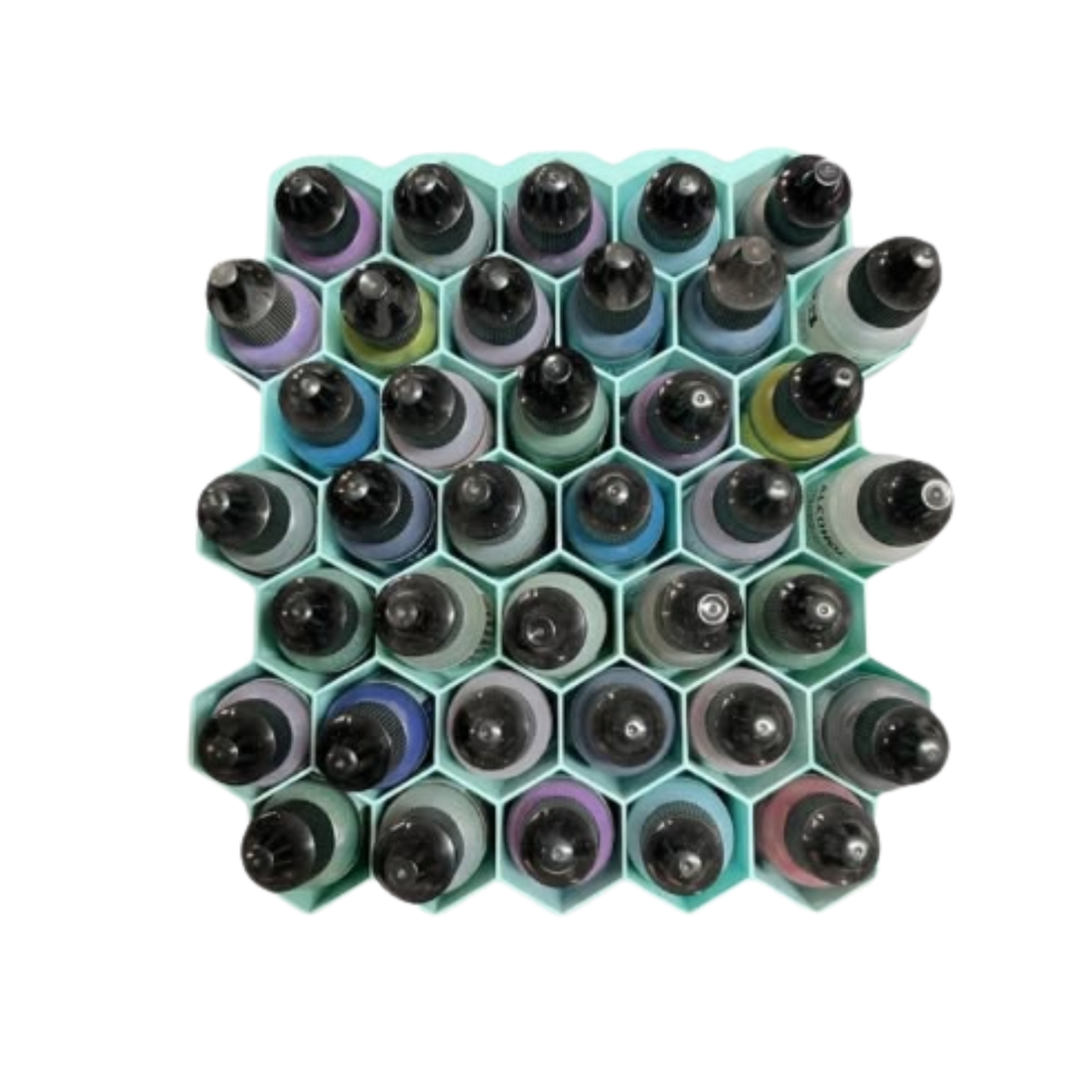 Organizador Panal para Tintas al Alcohol color Aqua Almacenamiento y Organización Hobbees