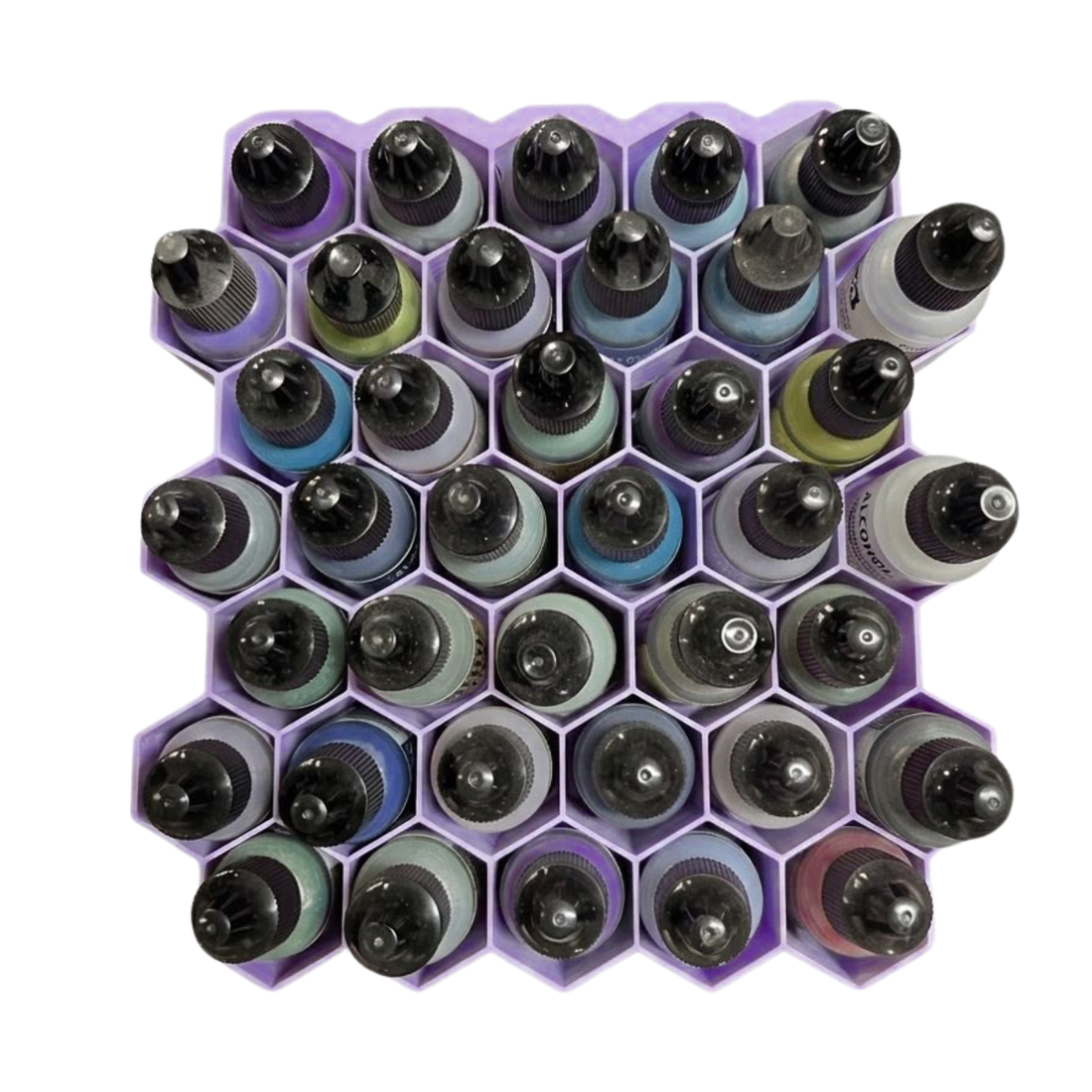 Organizador Panal para Tintas al Alcohol color Lila Almacenamiento y Organización Hobbees