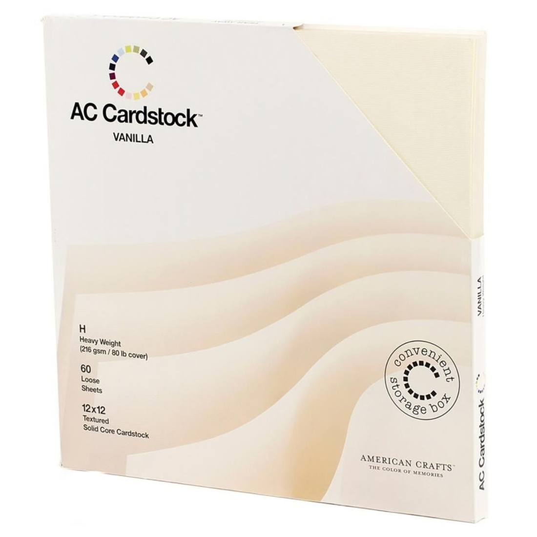 Solid Vanilla Cardstock Pack / Paquete de Cartulina Vainilla Papel American Crafts