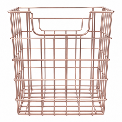 Canasta Organizadora Oro Rosa Almacenamiento y Organización Home Line