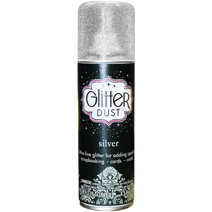 Glitter Dust Spray Silver / Aerosol de Brillitos Plateados Pintura y Medios Mixtos Thermo Web