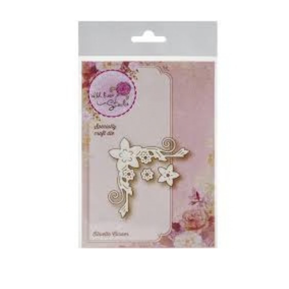 Olivette Corner / Suaje de corte de Esquina Floreada Dados de Corte / Suajes / Troqueles Wild Rose Studio