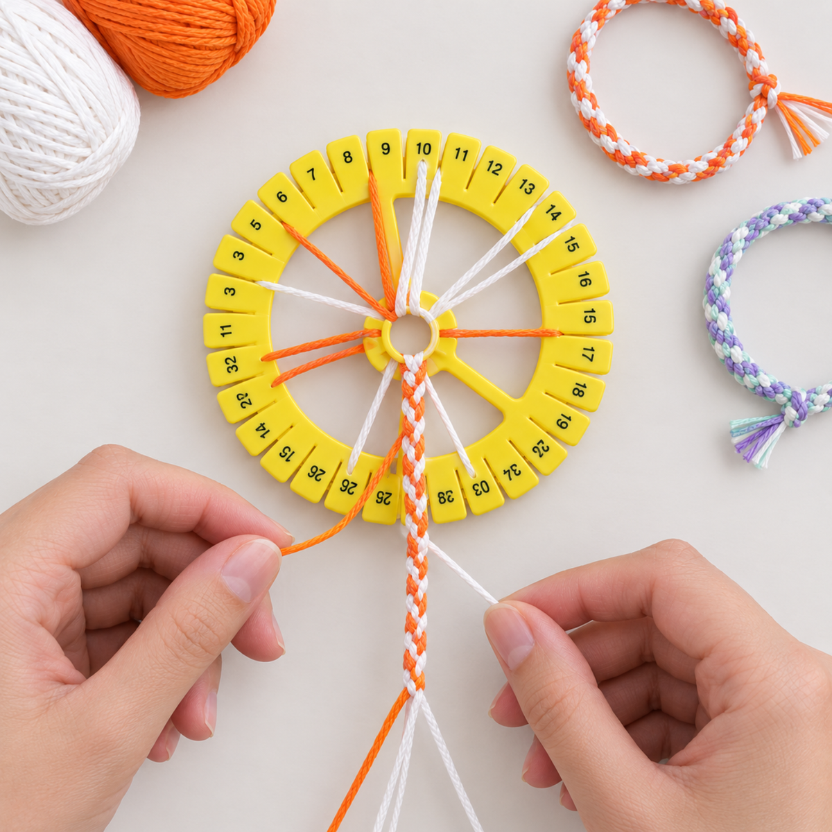 Disco de Trenzado Kumihimo / Disco para hacer Pulseras DIY Costura Hobbees