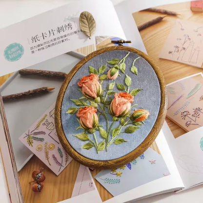 Kit Bordado Flower Bouquet Embroidery Kit 15cm