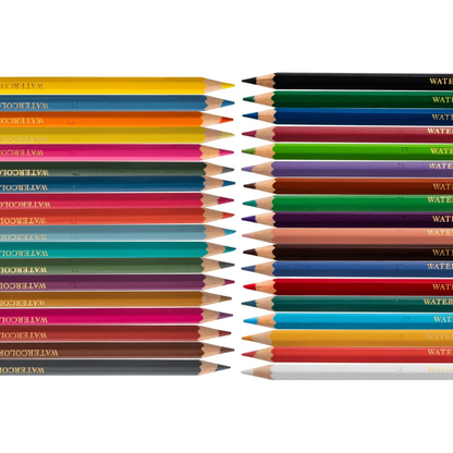 Watercolor Pencils Arts / 36 Lápices de Acuarela Colores y Plumones Pentel