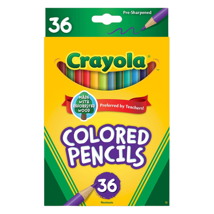 Crayola Colored Pencils / 36 Lápices de Colores Colores y Plumones Crayola