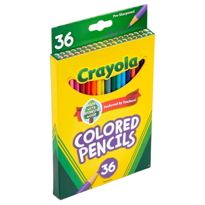 Crayola Colored Pencils / 36 Lápices de Colores Colores y Plumones Crayola