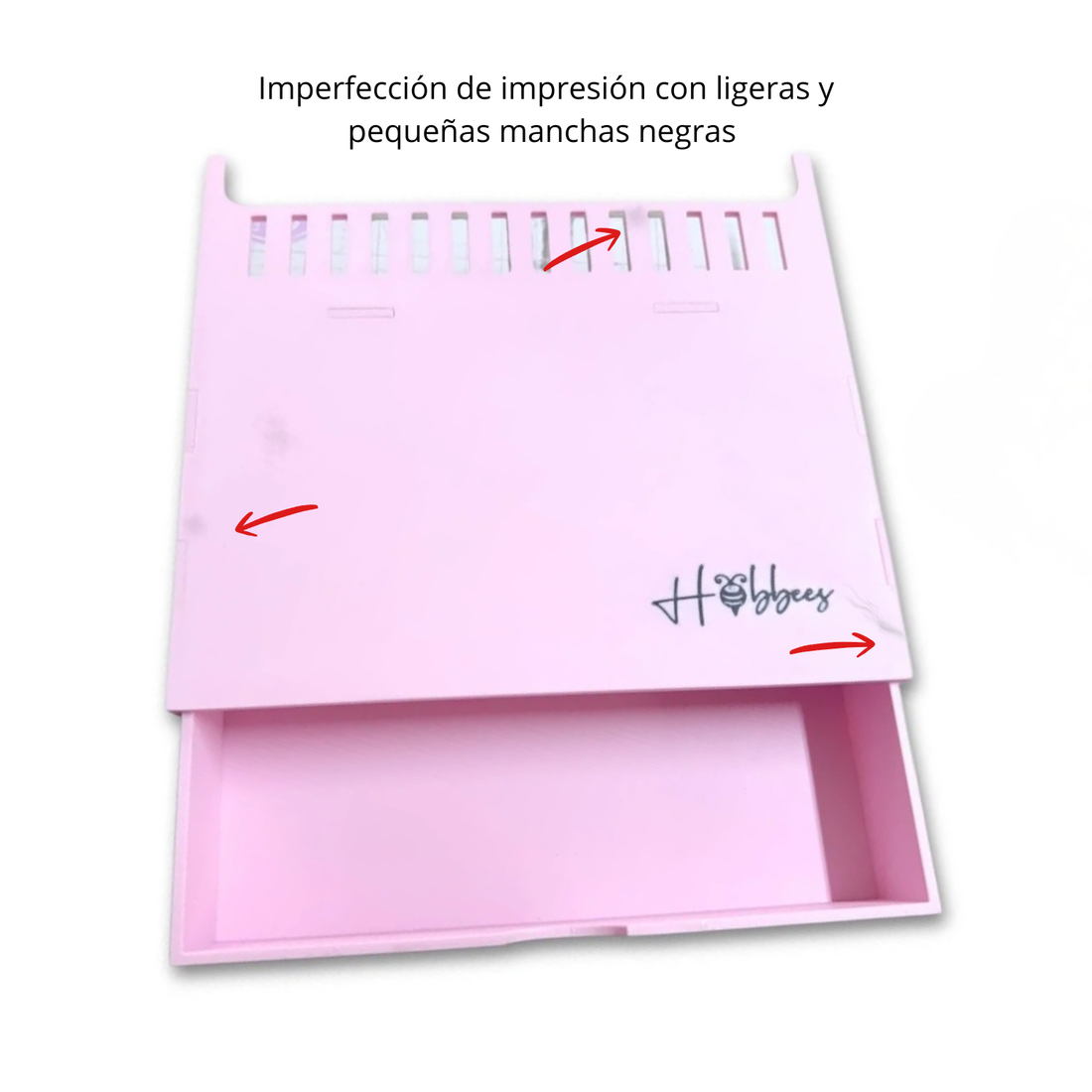Base Cajón y Guia para Alinear y Cerrar Arillos con The Cinch Color Rosa Con Detalle Superficial