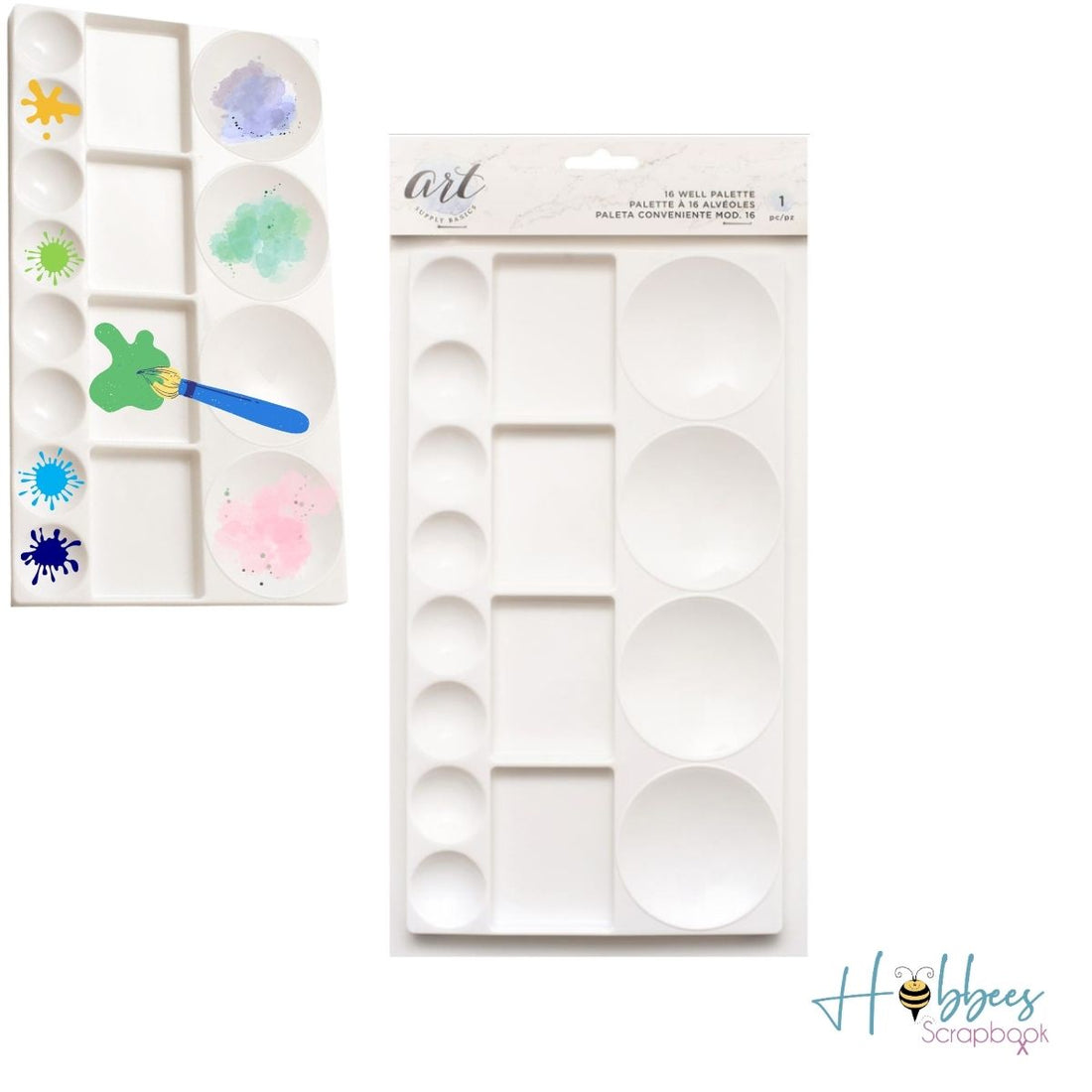 Supply Basics Plastic Palette / Paleta de Plástico para Pinturas Espàtulas y Paletas American Crafts