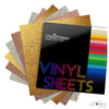 Textured Metallic Vinyl Sheets Pack / 6 Hojas De Vinil Metalizado Texturizado