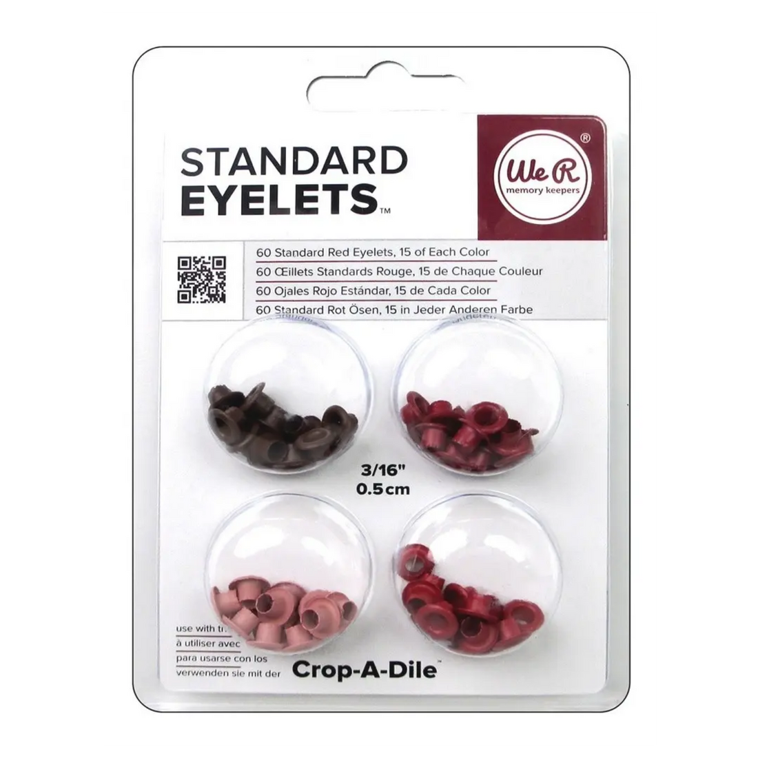 Standard Eyelets Red / Ojillos Estándar Rojos Adornos / Embellishments We R Memory Keepers