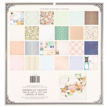 Brighton Paper Pad 12&quot; / Block de Papel Doble Cara Decorativo Papel BoBunny