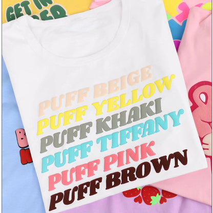 Tiffany Puff Heat Transfer Vinyl / Vinil Termoadhesivo 3D Aqua Viniles Teckwrap