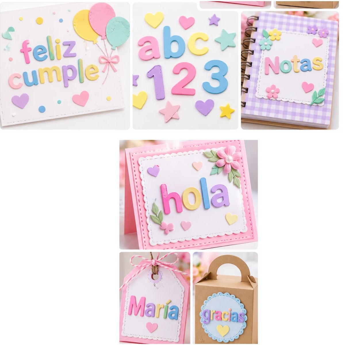 Set de Troqueles Alfabeto Bubble Mini Dados de Corte / Suajes / Troqueles Lyssette Guiot Crafts