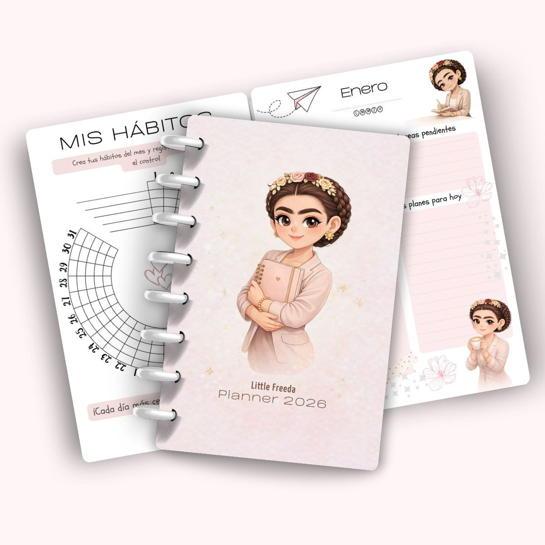 Archivo para Imprimir Agenda Perpetua Little Freeda™ Planea, Crea y Disfruta Archivo Digital Hobbees