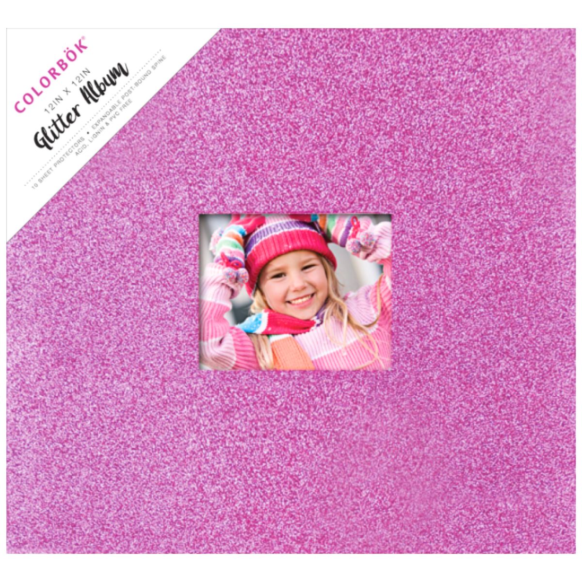 Photo Album Glitter Pink 12" / Album para Fotos Rosa con Diamantina