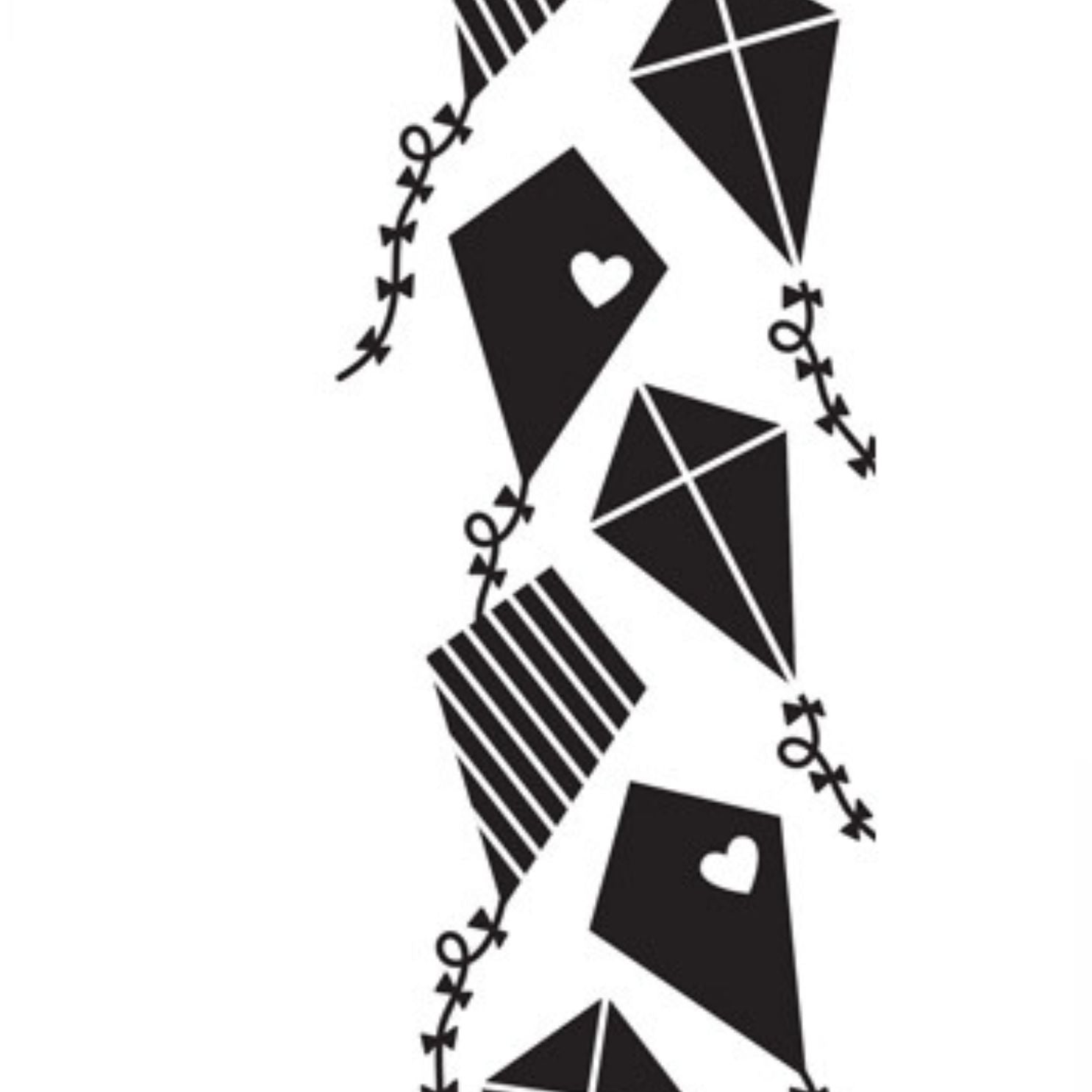 Embossing Folder Stacked Kites / Folder de Grabado Papalotes Folders de Grabado Darice