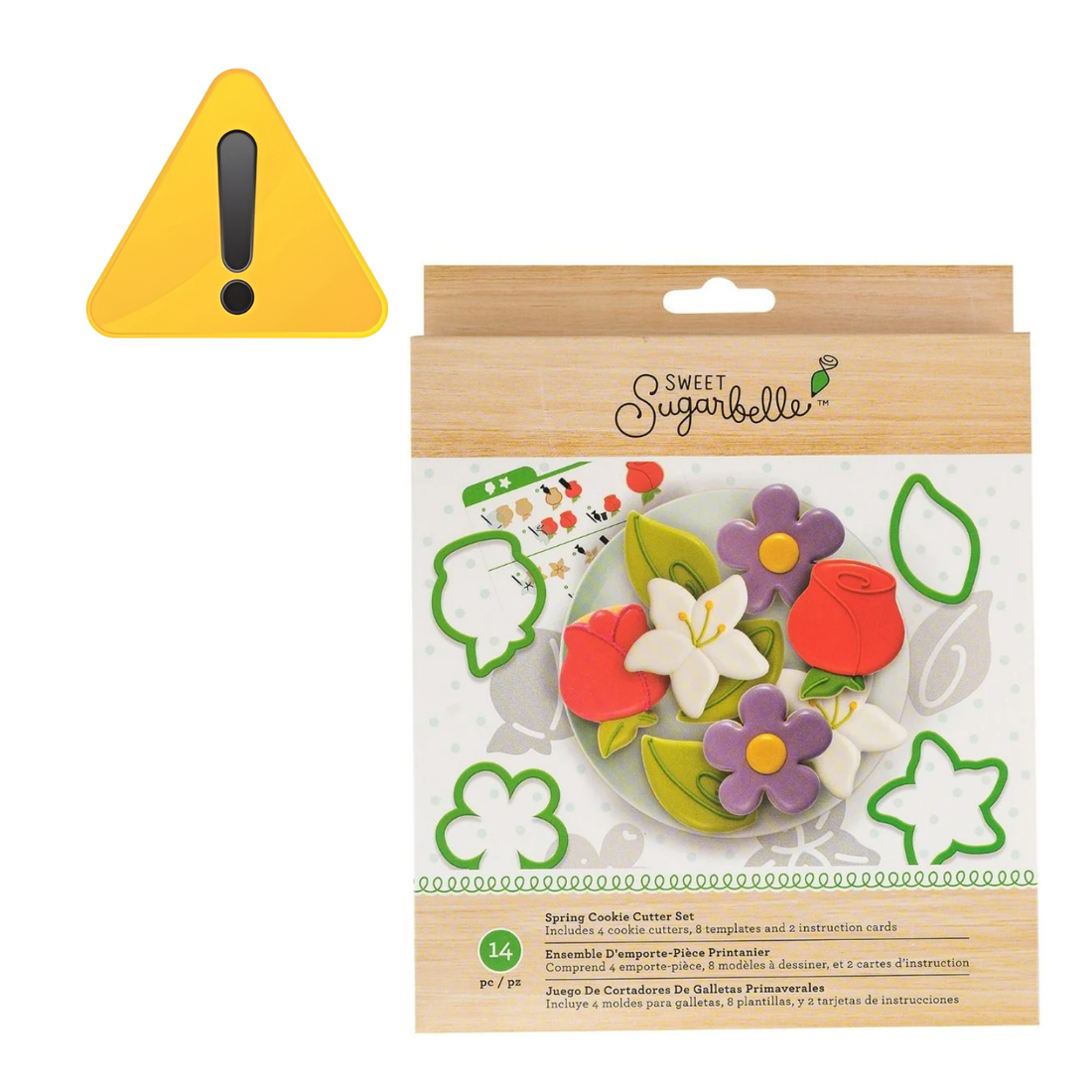 EA Cookie Cutter Spring Set / Set Cortadores Galletas de Flores Primaverales Repostería Sugarbelle
