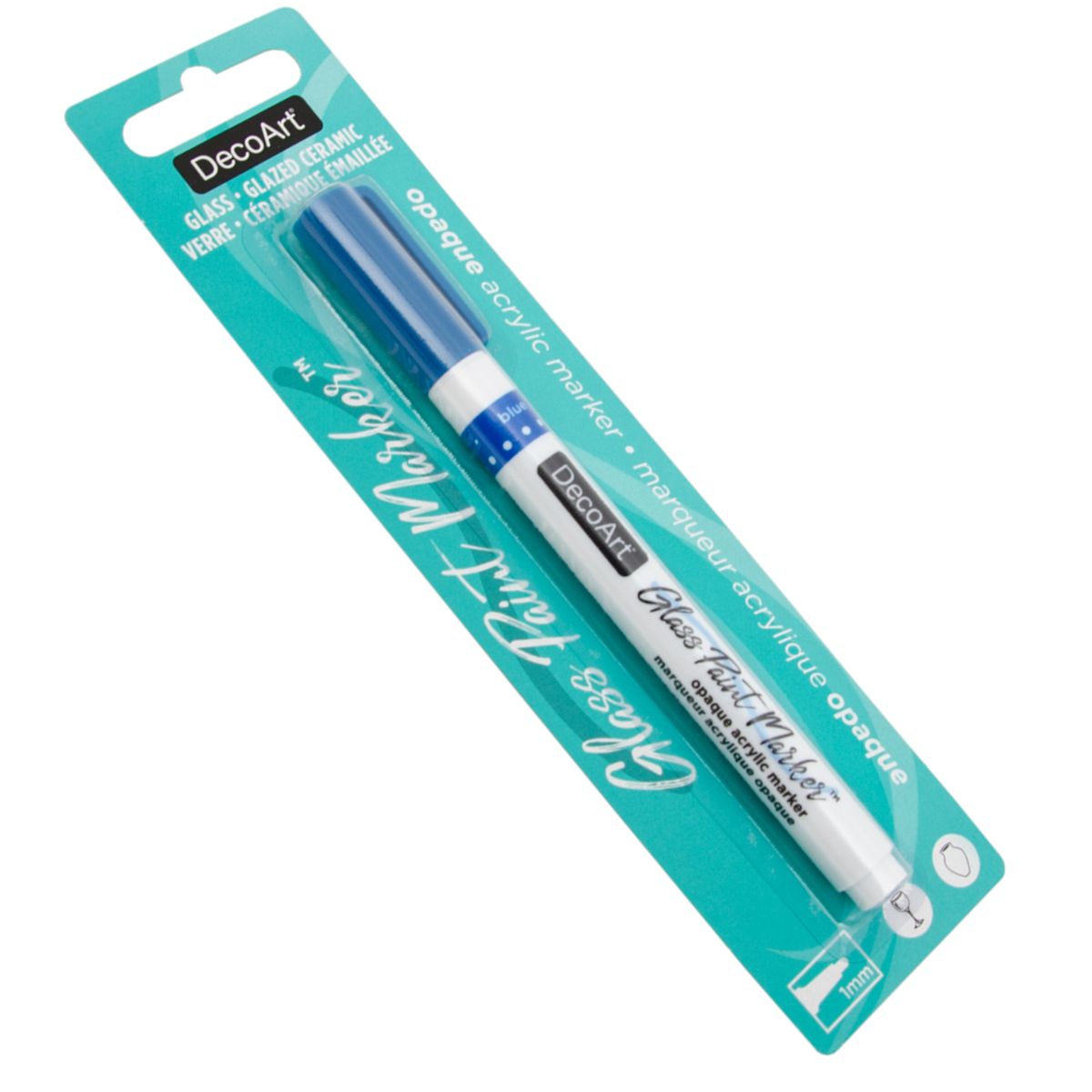 Glass Paint Marker Blue / Rotulador para Vidrio y Cerámica - Azul Vitral DecoArt