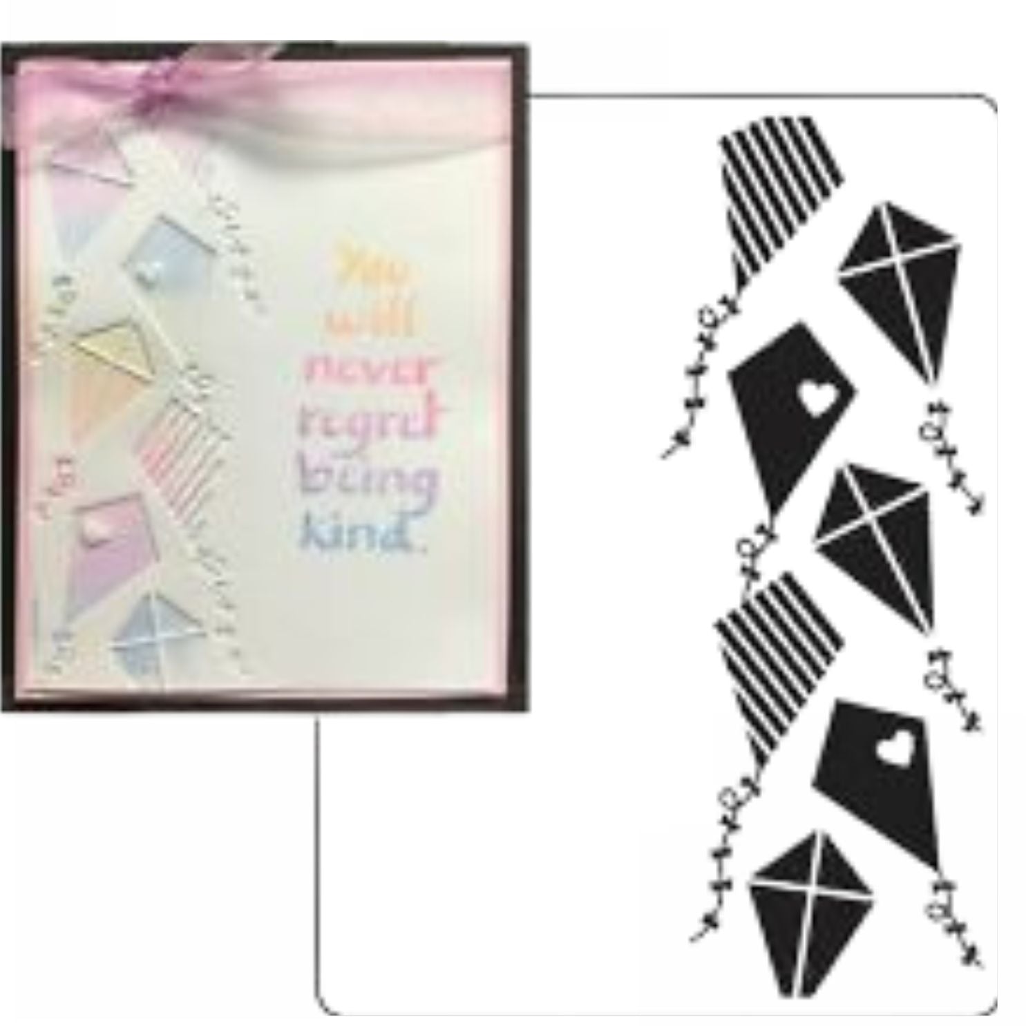 Embossing Folder Stacked Kites / Folder de Grabado Papalotes Folders de Grabado Darice