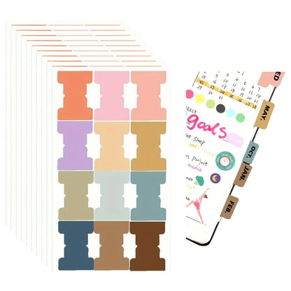 120 Pestañas Adhesivas de Colores Agendas y Journals Hobbees