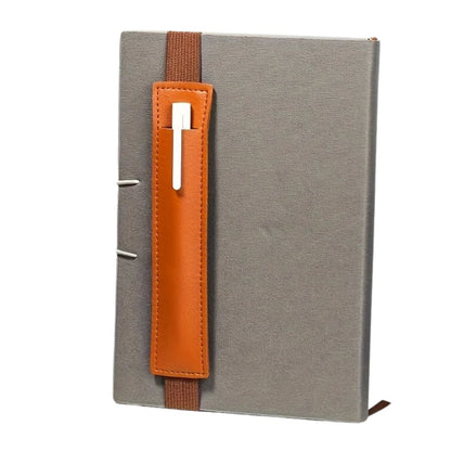 Sujeta Bolígrafos Con Elástico de Piel Sintética Marrón Encuadernacion Hobbees