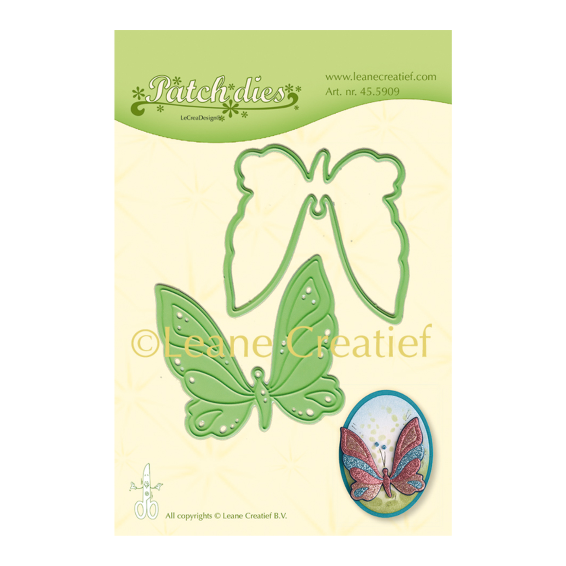 Butterfly Patch Die / Suajes Parche de Mariposa Dados de Corte / Suajes / Troqueles Leane Creatief