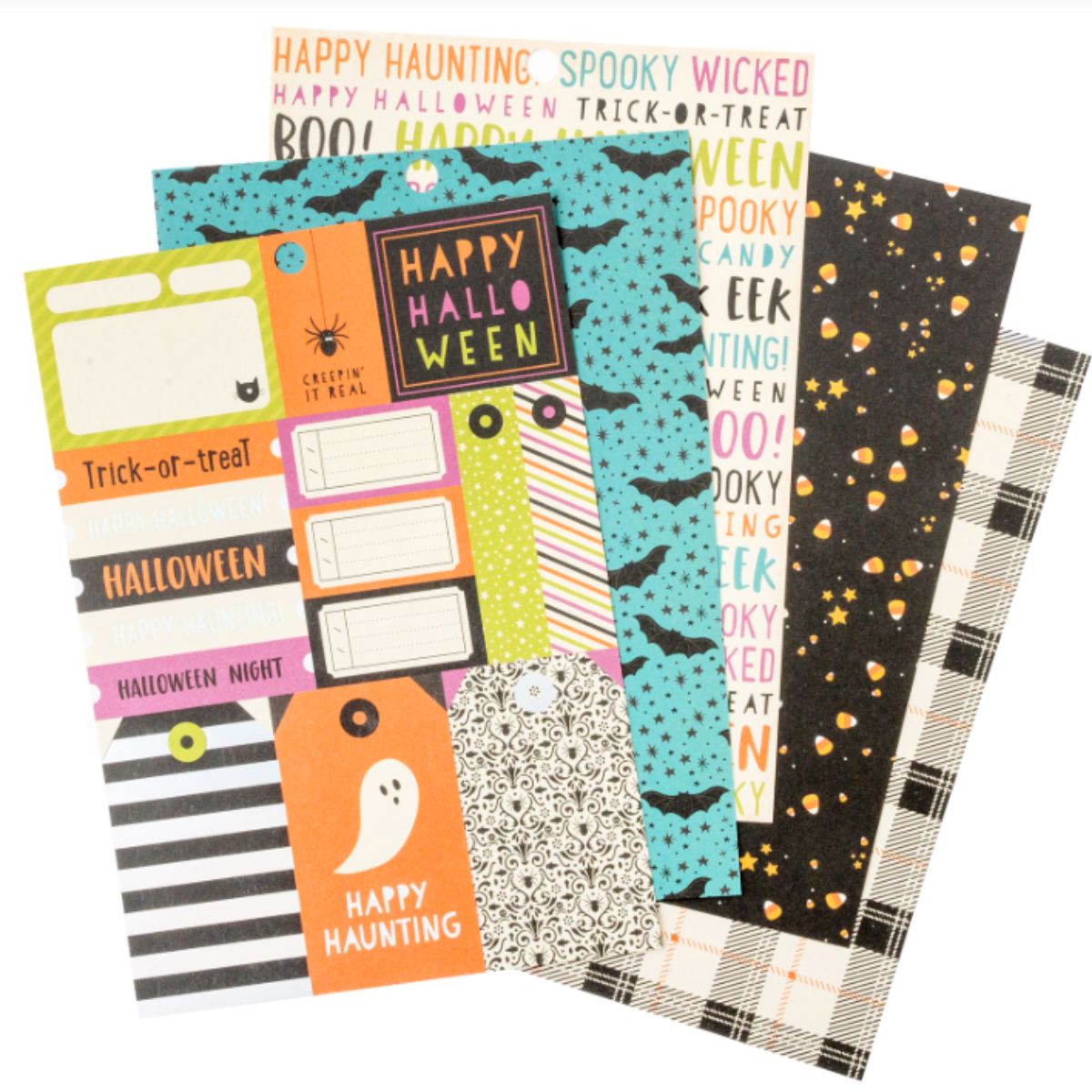 Happy Hallowen Paper Pad / Block de Papel Feliz Halloween 6" Descontinuado American Crafts