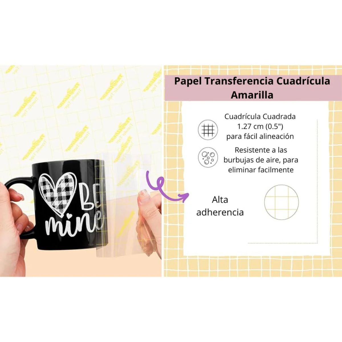 Transfer Tape Sheets Pack / Paquete de Hojas Papel Transfer Para Vinil Viniles Teckwrap