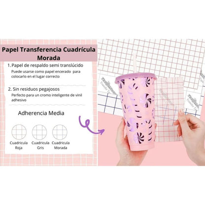 Transfer Tape Sheets Pack / Paquete de Hojas Papel Transfer Para Vinil Viniles Teckwrap
