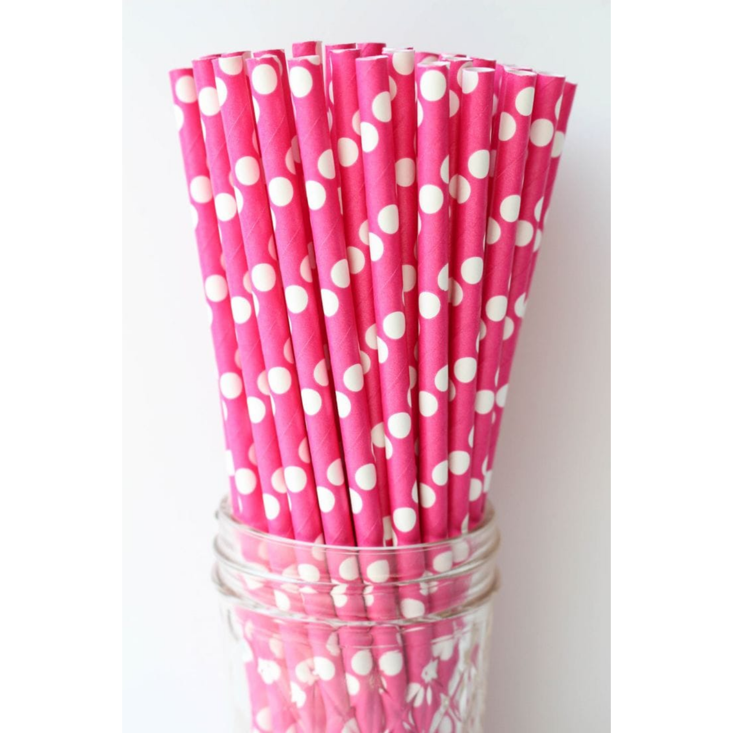 Paper Straws / Popote de Papel Decorativo Rosa Repostería American Crafts