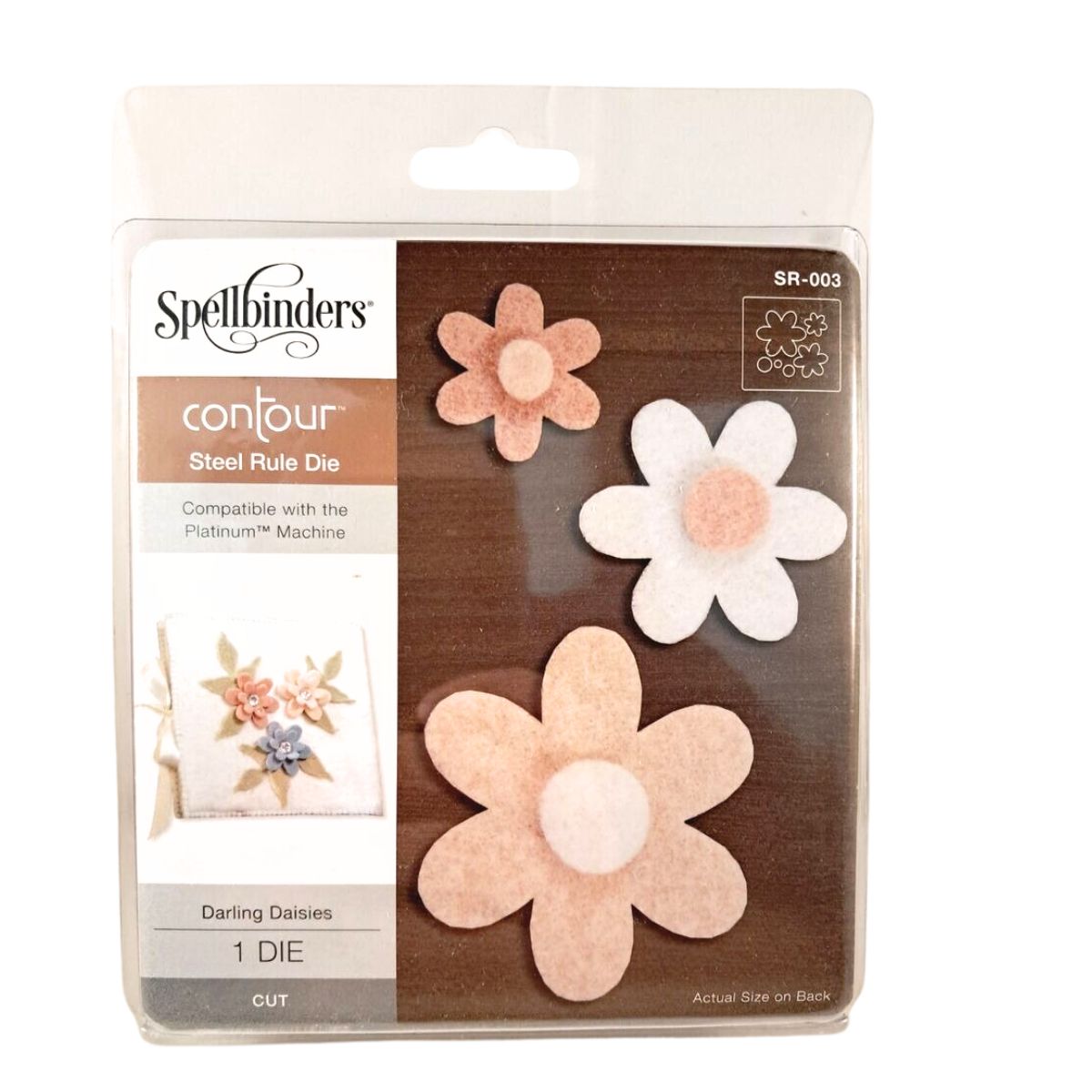 Darling Daisies Contour Steel Die / Troquel de Flores para Materiales Gruesos y Delgados Dados de Corte / Suajes / Troqueles Spellbinders