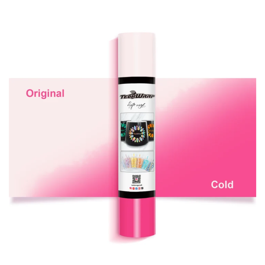 Cold Color Changing Pink Vinyl / Vinil Adhesivo Rosa Cambia De Color Con Frío Viniles Teckwrap