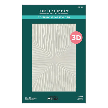 Lined Corners 3D Embossing Folder / Folder De Relieve 3D Esquinas Revestidas Folders de Grabado Spellbinders