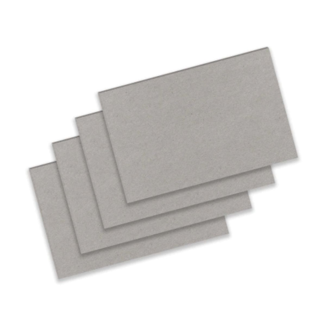10 Piezas Cartón Gris para Libretas 1/4 Carta