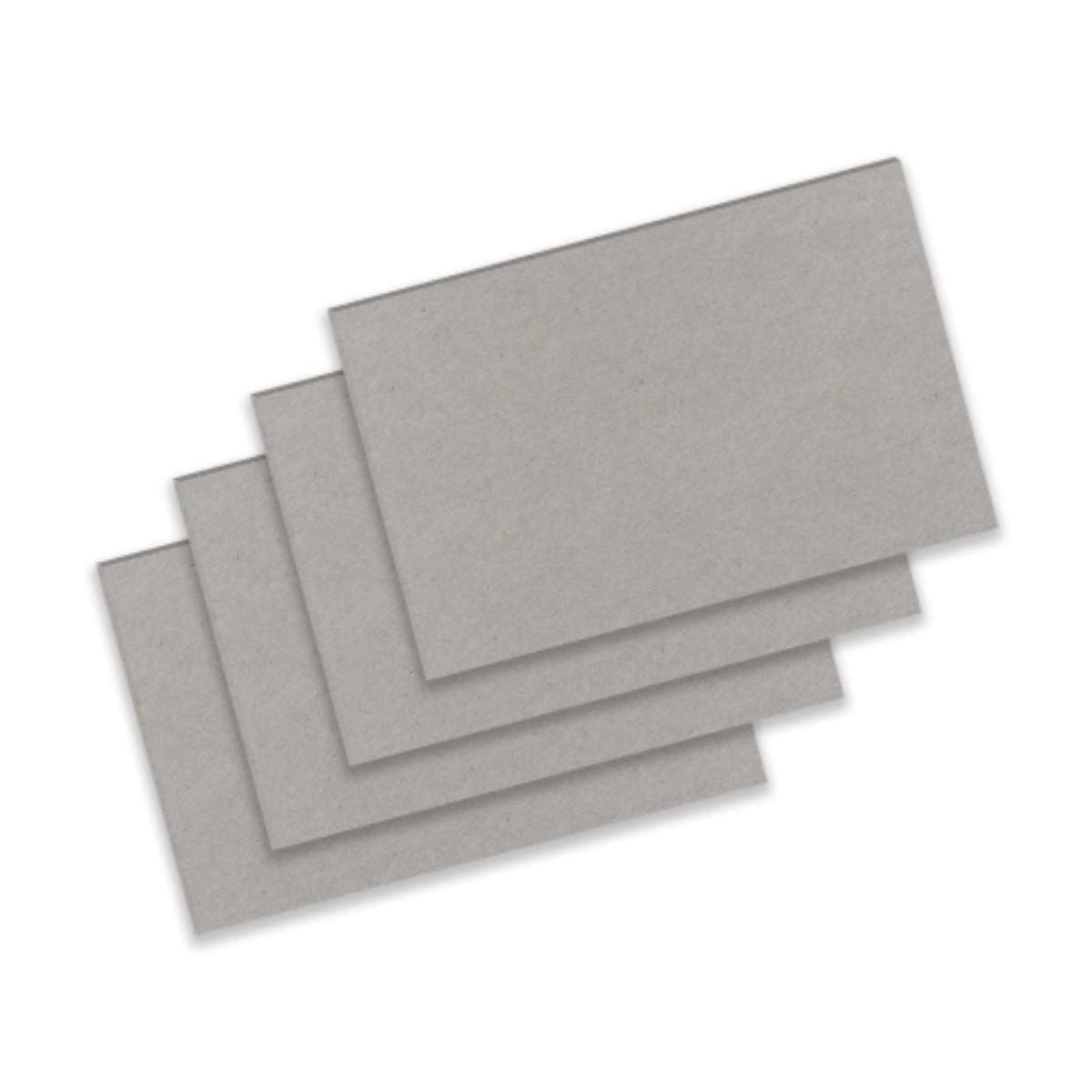 10 Piezas Cartón Gris para Libretas 1/4 Carta