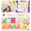 Pocket Full of Flowers Cardstock / Block de Cartulina Doble Cara Flores Con Foil 12&quot;